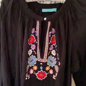 Melissa Obadash BOHO Embroidered Dress